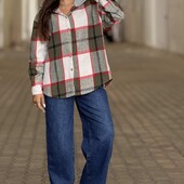 Рубашка в клітинку нова напівбатал