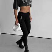 Штани легінси лосіни під замш на худеньку дівчину