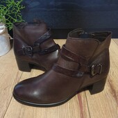 Marco Tozzi із натуральної шкіри,утеплені флісом 37 рр і устілка 24 см.