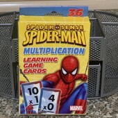 Двосторонні флеш-картки для вивчення дії множення Marvel Spider-Man Spider-Sense 36
