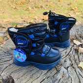 Зимние ботинки дутики р24,28 для мальчика ТМ Солнце