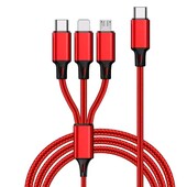 Кабель для швидкої зарядки 3в1