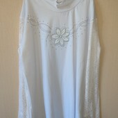 Красивая блуза белоснежная на 10-12 лет. Турция