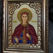 Икона Святая Мученица Екатерина, св'ятої Катерини виш.бісером