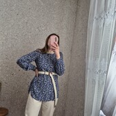 Красивезна блуза - туніка, об'ємні рукавички ❤️