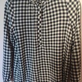 Віскозна брендова картата блуза р.s