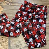 Плюшевые пижамные штаны размер с/м