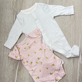 Primark.Набір чоловічок +боді для малечі 4.5 кг
