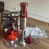 Занурювальний ручний блендер з мірним стаканом 5в1 Zepline Червоний