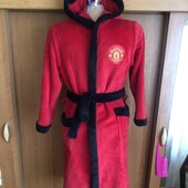 Дуже теплий халат мягусенький, размер 11-12 років 152 см, Manchester United. стан відмінний