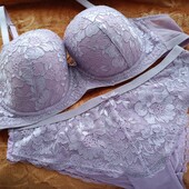 Бузковий комплект білизни 38В