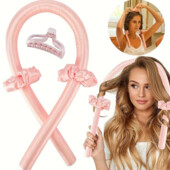 4 в 1 Бігуді м'які стрічка для завивки волосся бигуди для вертикальных локонов, цвет на выбор! атлас