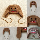Зимова тепла шапка - вушанка Domo Kun Домо-Кун аніме