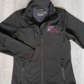 Regatta спортивная куртка с вышивкой softshell цвет черный размер евро 40/42