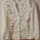 Блуза єкрю з ліоцелу F&F