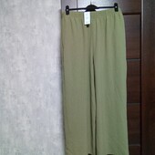 Новые брендовые летние брюки-трубы р.18.