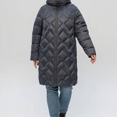 Теплое зимнее полупальто 56 размер