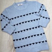 Primark.Тепле вʼязане плаття для дівчинки 98 см (2-3 роки)