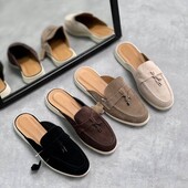 Мюлі натуральна замша