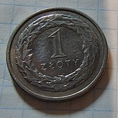 Монета Польщі 1 злотий 2015