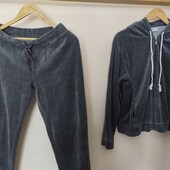 Костюм велюровий колір графіт.