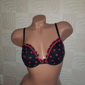 ☆Розпродаж☆Прикольний бюстгальтер в горошок від M&S 38А (В)