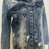 Удлинённая джинсовая куртка