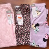 Три пари легінсів 134 зріст одним лотом