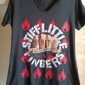 Чорна футболка з прінтом р.л