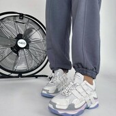 Кросівки натуральна шкіра + текстиль білі