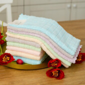 Набор кухонных салфеток Клеточка 5 шт. (микрофибра), 30х30 см