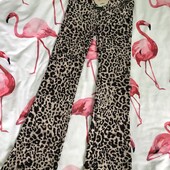 Лосіни висока посадка М тигрові. Нові