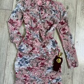 Гарна сукня валами обшив спереду завьязка -бант чит.опис