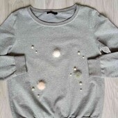 In Vogue хлопковый реглан с меховым декором  размер S M 