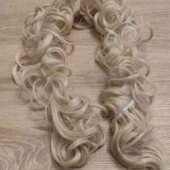 Накладний хвіст кучері блонд