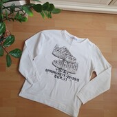 Світшот бавовняний, гарний принт р.44-46 ❤️від 2-х лотів подарунок