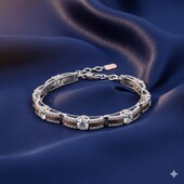 Мега крутий срібний браслет