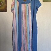 Симпатичное миди платье на лето. разм. 52 (xl)