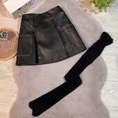 Набір спідниця еко-шкіра і колготи