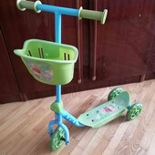 Самокат с корзиной 3-6 лет