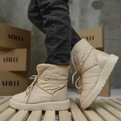 Круті дутики!Теплі і легенькі чоботи! Стильні і дуже зручні! Плащівка на дуже теплому хутрі!