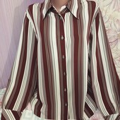 Нова фірменна Блуза. Ог 120.шоколад смужка