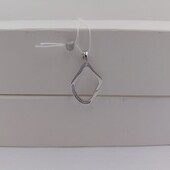 Срібна підвіска з фіанітами