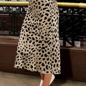 ❤️Стильная шёлковая юбка ❤️принт леопард ❤️Смотрите мои лоты ❤️