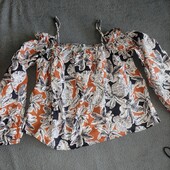 Контрастний топ віскоза