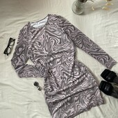 Сукня-сітка з підкладкою у ніжно-рожевому кольорі