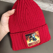 В"язана тепла шапочка Майнкрафт на повному флісі.4 кольори