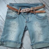 Шорти джинси- стрейч, р.S