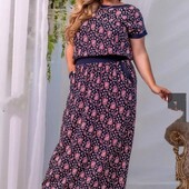 Летнее платье в пол р.50/56. Распродажа!