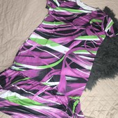 Shein curve, 4xl, сукня з абстрактним малюнком